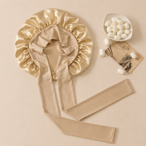 Bonnet de nuit en satin de soie de mûrier — The Silk Hour