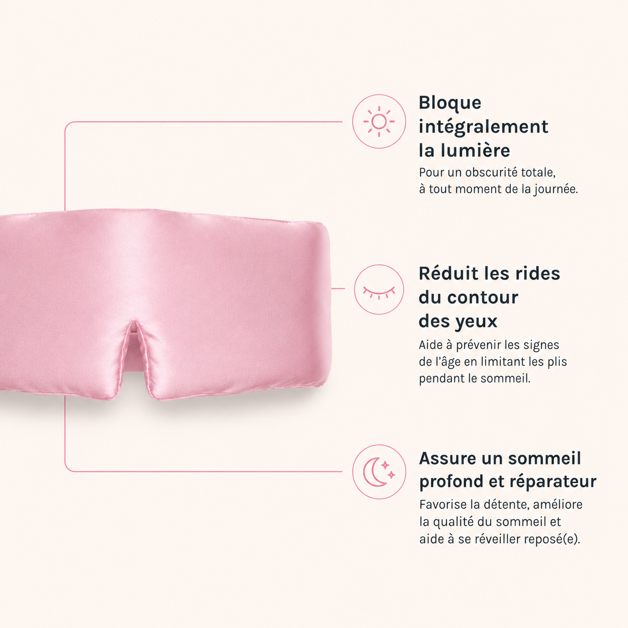 Masque de nuit en satin de soie de mûrier — The Silk Hour